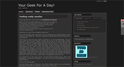 Desktop Screenshot of mick.yourgeekforaday.com